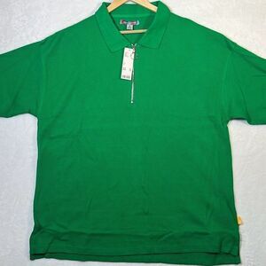 Urban outfitters Baggy oversized‎ Thermal Zip Polo Shirt-NWT-Men XL